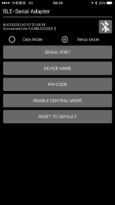 BLE to Serial Terminal screenshot