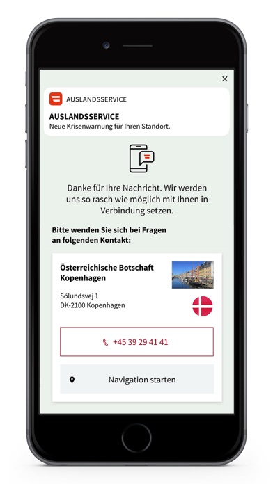 Auslandsservice Screenshot