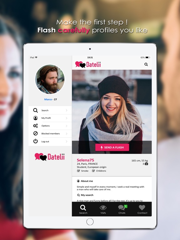 Datelii - Rencontre iPad screenshot 4 - Social Networking app