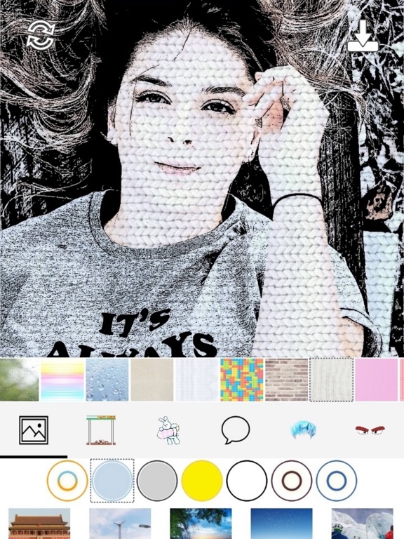 Tooncam-Toon pic,sketch maker iPad screenshot 6 - Photo & Video app