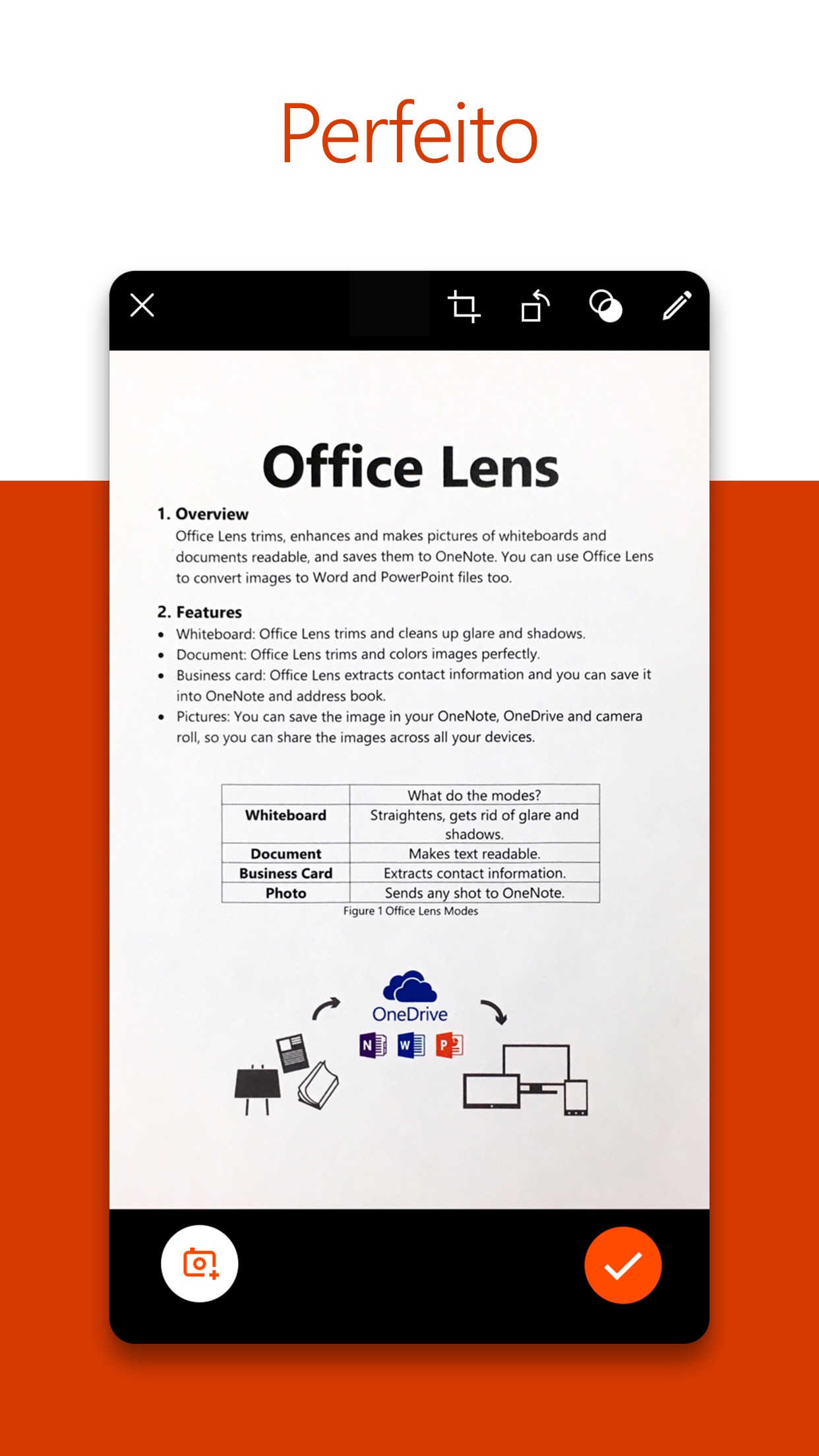 Screenshot do app Microsoft Office Lens|PDF Scan