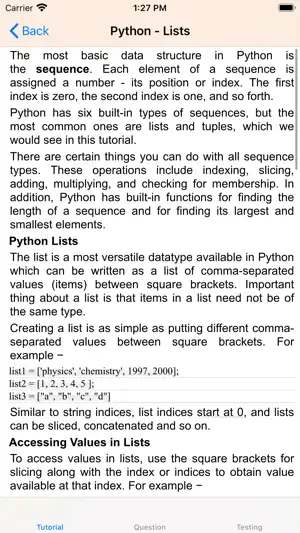 Tutorial for Python screenshot 2