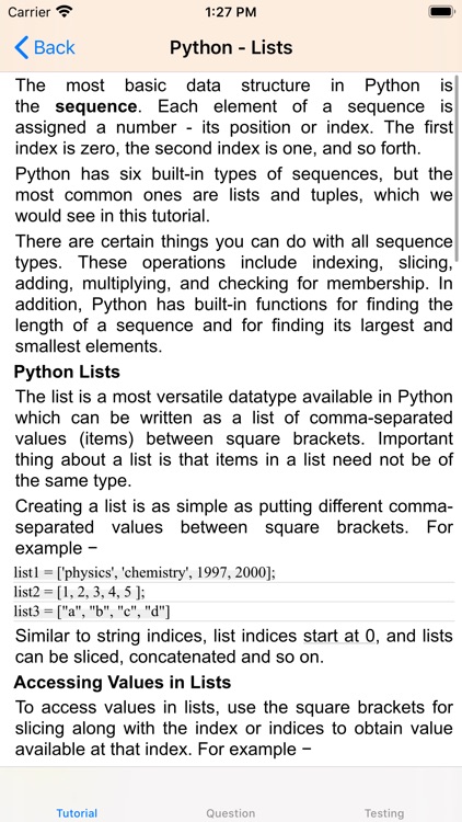 Tutorial for Python