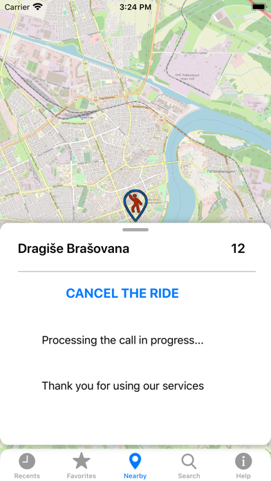 Screenshot #2 pour City Taxi Novi Sad