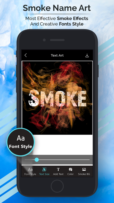 Screenshot #1 pour Smoke Effect Name Art