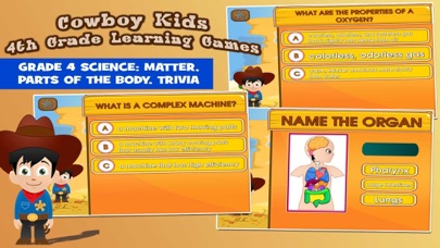 Cowboy Grade 4 Learning Games Screenshot