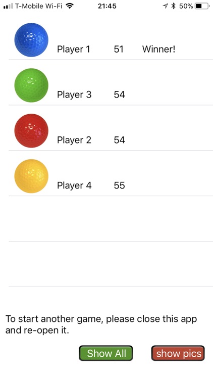 Miniature Golf Score Keeper