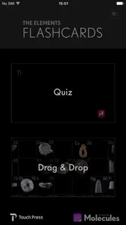 the elements flashcards iphone screenshot 1