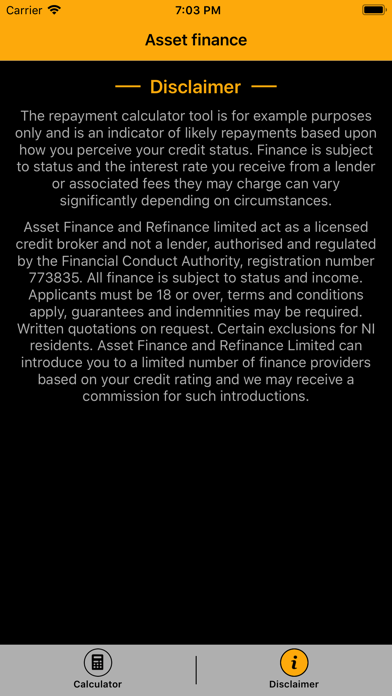 Asset Finance Calculator screenshot 3