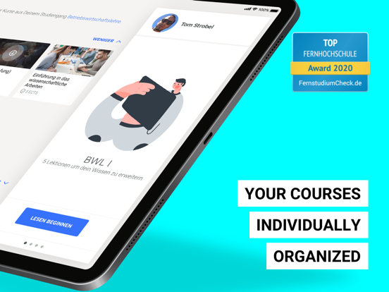 IU Learn iPad screenshot 2 - Education app