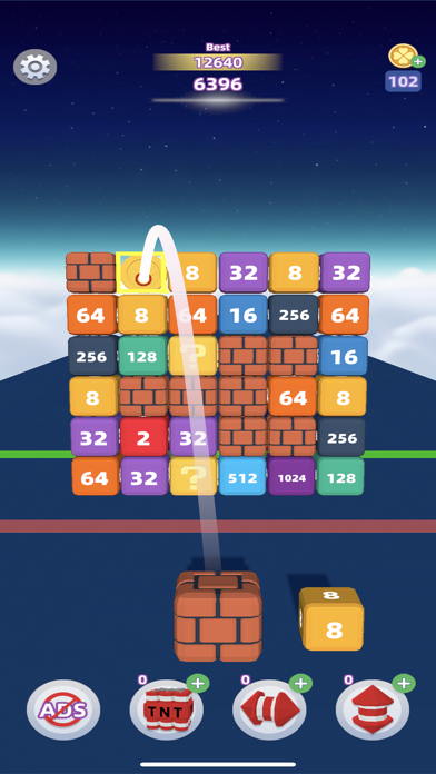 Great 2048 Wall 3D Screenshot