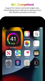 breathable air quality widget iphone screenshot 4