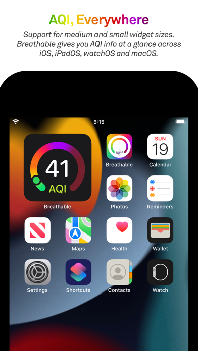Breathable Air Quality Widget Screenshot