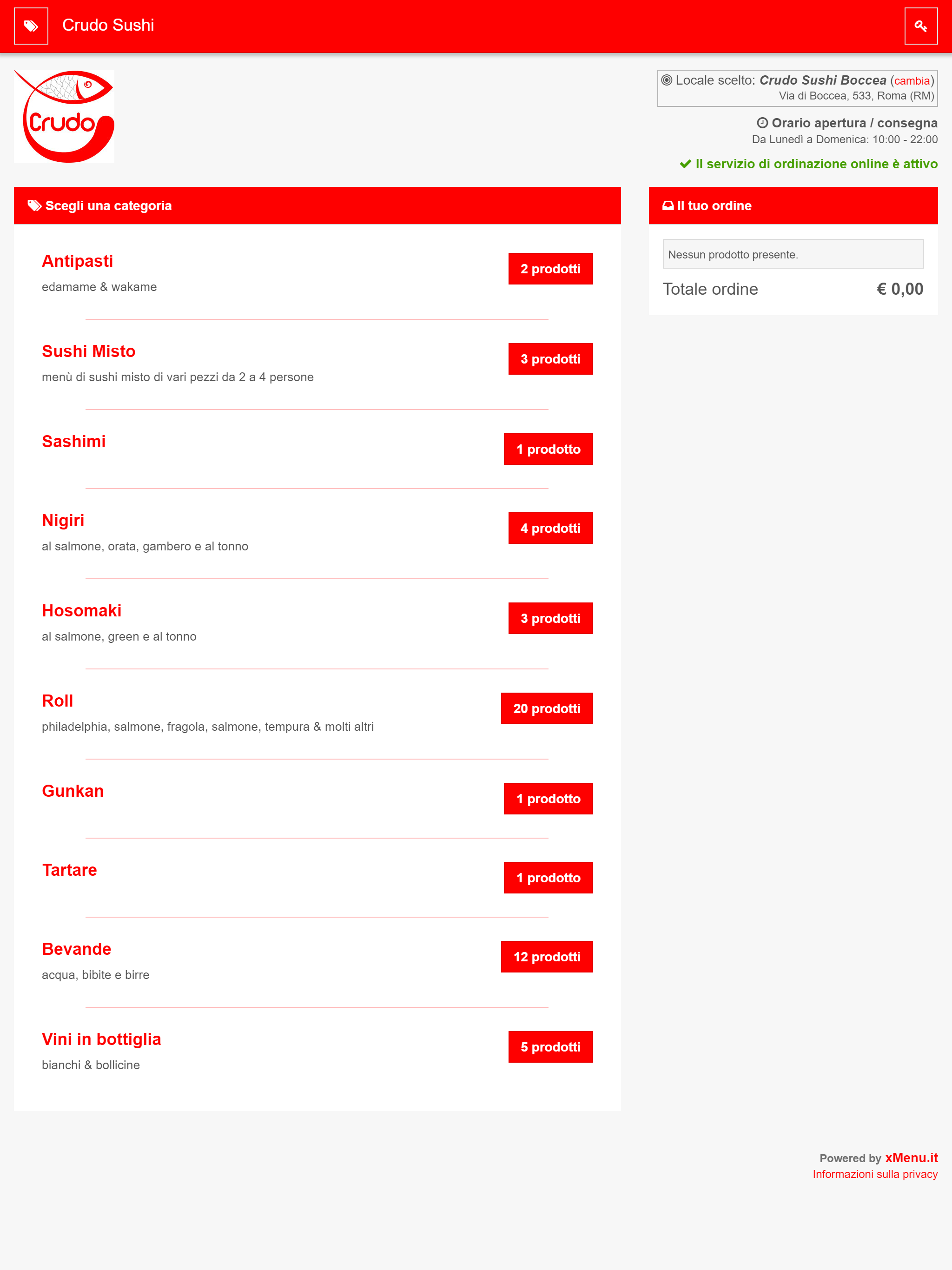 Crudo Sushi screenshot 5
