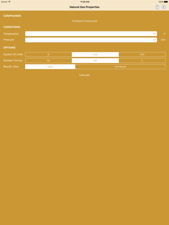 Screenshot #4 pour Natural Gas Props Calculator