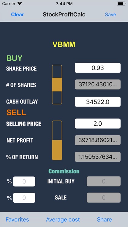 Stock Profit Calculator Pro