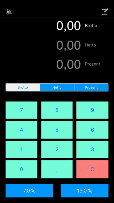 Screenshot #1 pour Brutto Netto Prozent Rechner