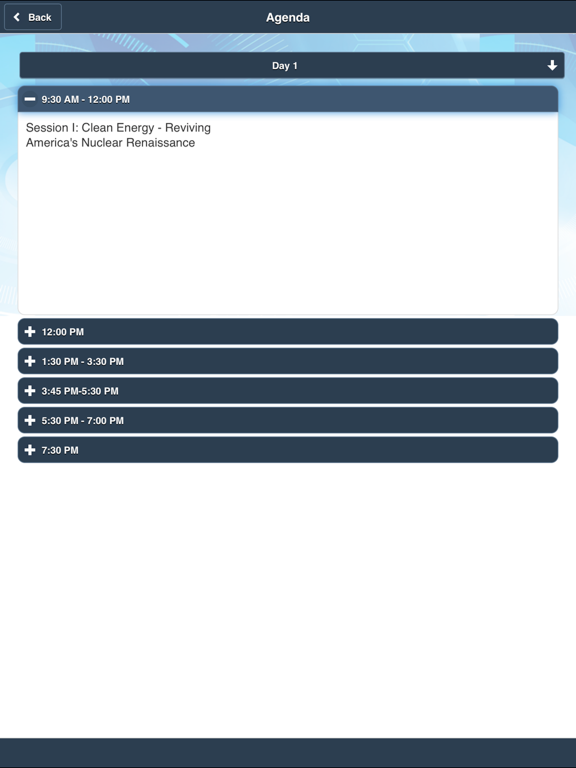 TVC Summit iPad screenshot