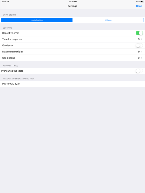 Multiplication Table+ iPad screenshot 4 - Education app
