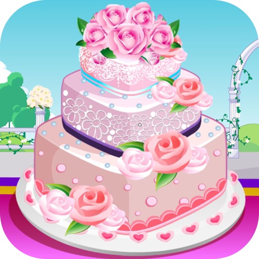 Rose Wedding Cake Cooking Game Icon