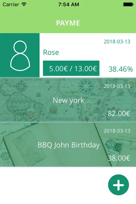 PayMe - Cuentas para viajes