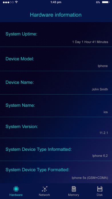 System Monitor - System Info Screenshot