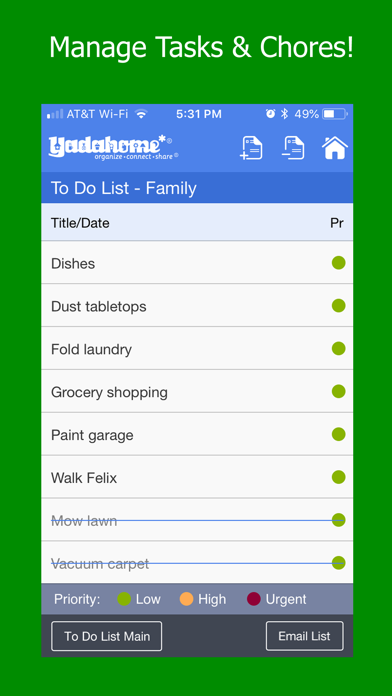 Organizer:To-Do+Cal+Grocery Lists+Alerts Screenshot 8