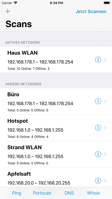Network Radar App-Screenshot
