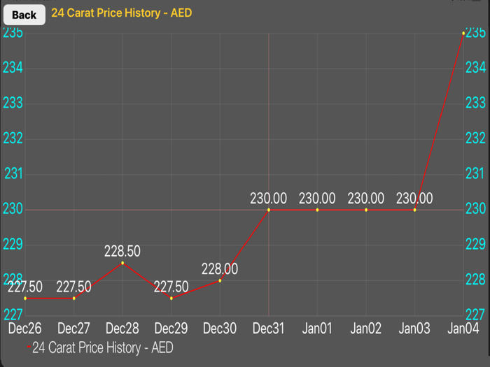 UAE Dubai Gold Price