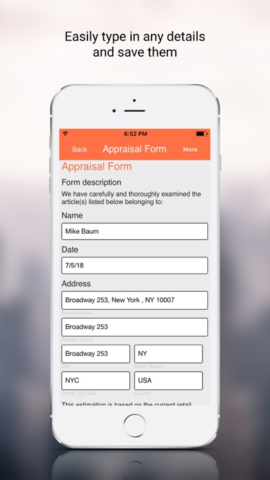 Screenshot #2 pour Appraisal App