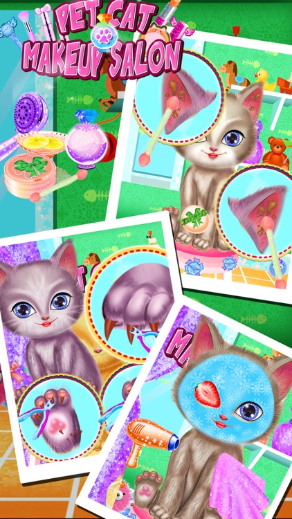 Pet Cat Makeup Salon-Girl Game screenshot-3
