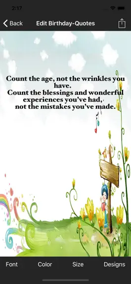 Game screenshot Birthday-Quotes apk