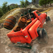 Pick-up truck offroad rijden
