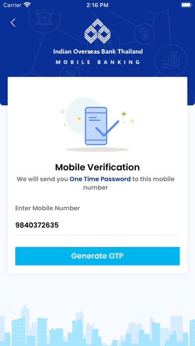 Screenshot #1 pour IOB THAILAND MOBILE BANKING