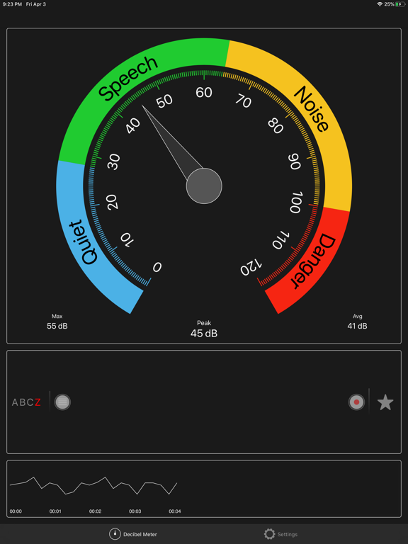 Screenshot #4 pour Decibel Meter(Sound Meter) Pro