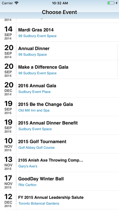 Causeview Events Screenshot