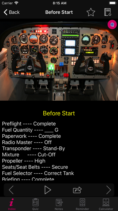 Screenshot #2 pour Mooney Flight Checklist