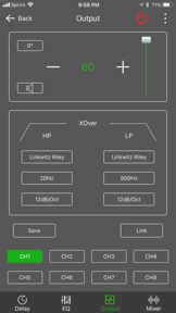 Dayton Audio DSP Control screenshot