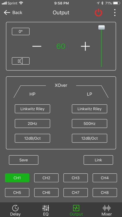Screenshot 4 of Dayton Audio DSP Control App