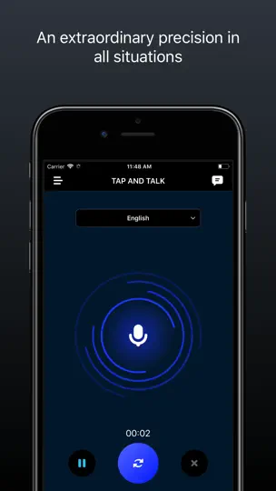 Captura de pantalla de Voice Dictation Pro en iPhone 1