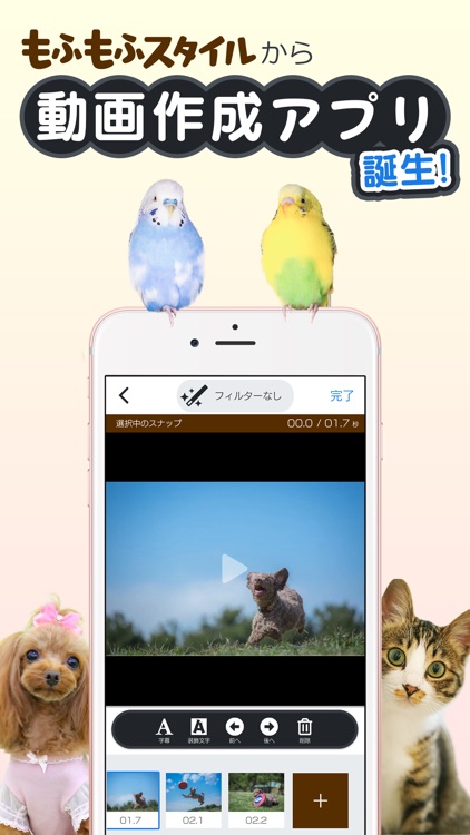 Pet動画作成もふもふスタイル用