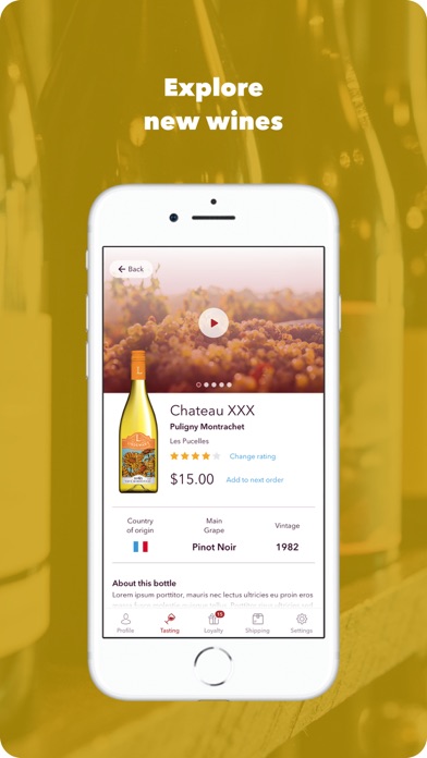 Palate Club - Wine Tasting App Screenshot
