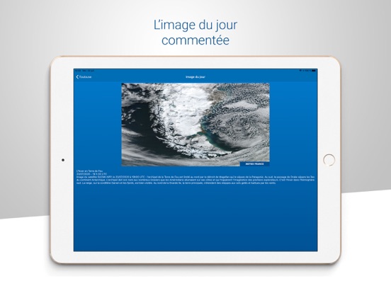 Météo-France iPad app afbeelding 9