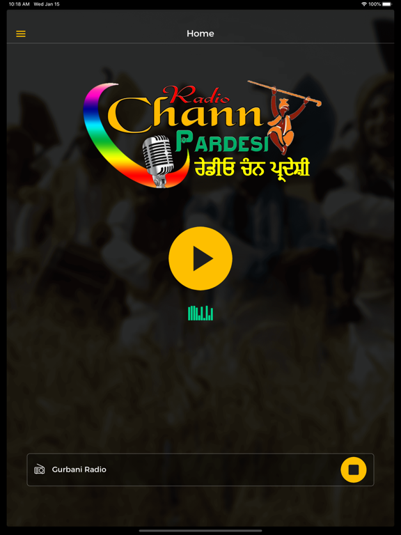 CHANN PARDESI RADIO iPad screenshot 4 - Music app