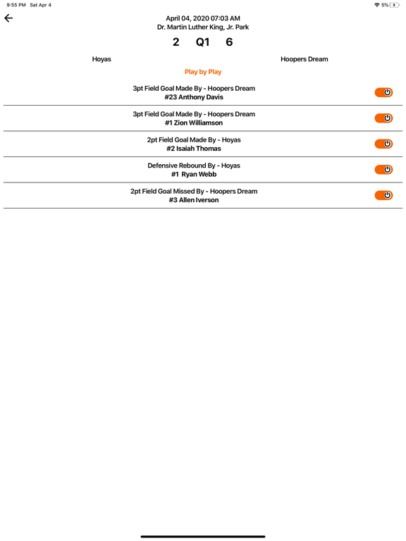 Ballstar: Basketball Analytics iPad screenshot 1 - Sports app