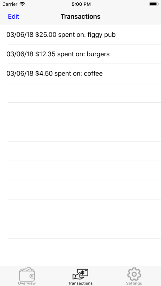 #2. Simple Expense Tracker (iOS) 由: Mitchell Duncan