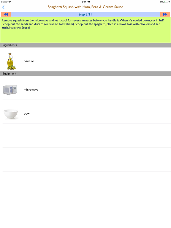 Recipes for Bachelors iPad screenshot 4 - Food & Drink app