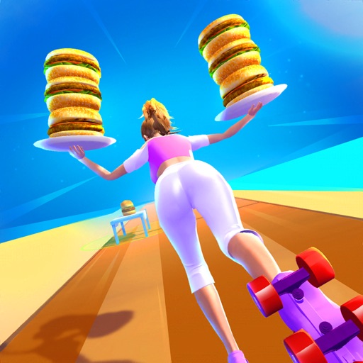 Waitress On Roller icon