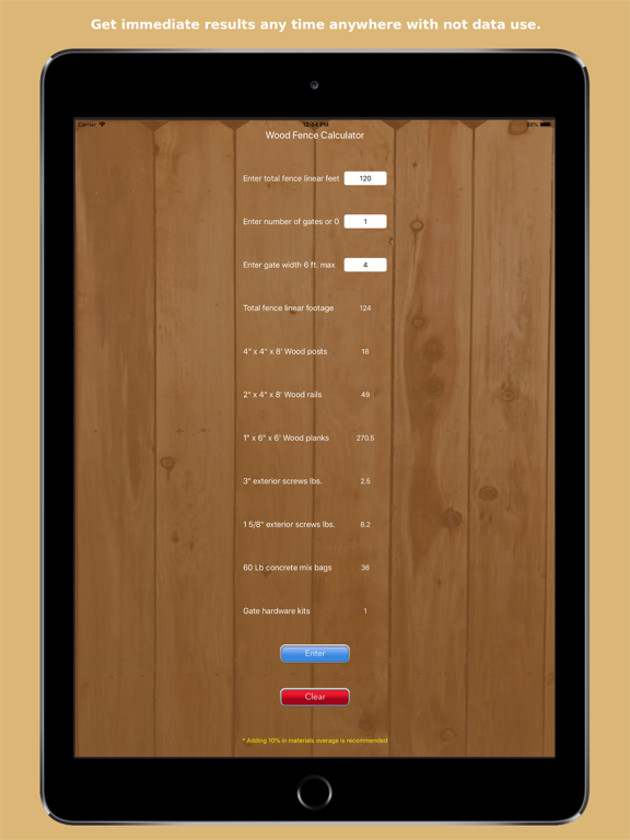 Screenshot #4 pour WoodFenceCalc