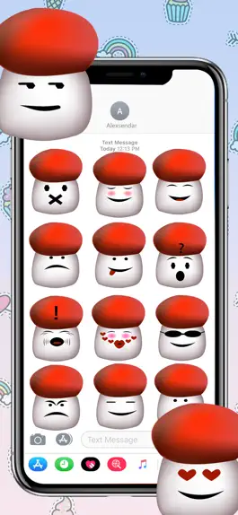 Game screenshot Holiday Mushroom Stickers hack